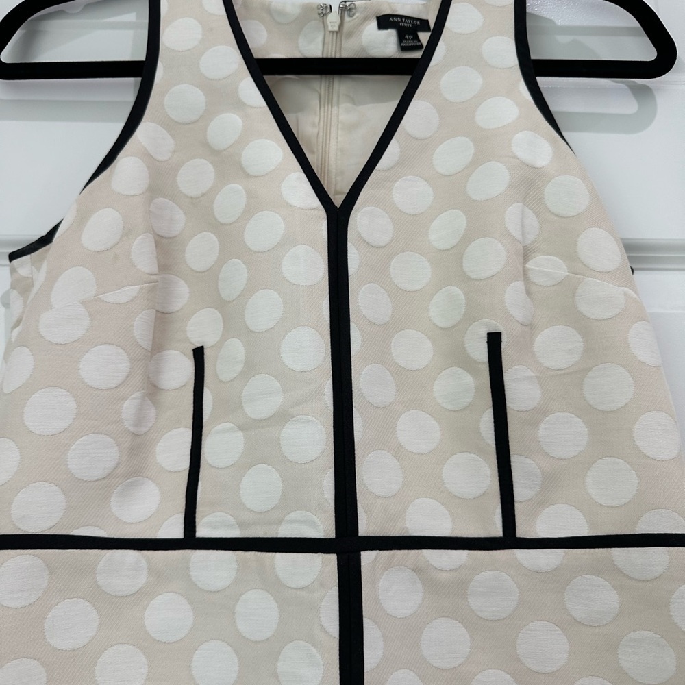 White Polka Dot Halter Dress - Picture 3 of 8